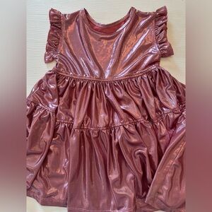 Pink chicken lame dress